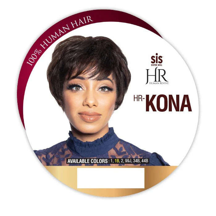 Zury Sis Human Revive 100% Human Hair FULL Wig HR-KONA - Image 3