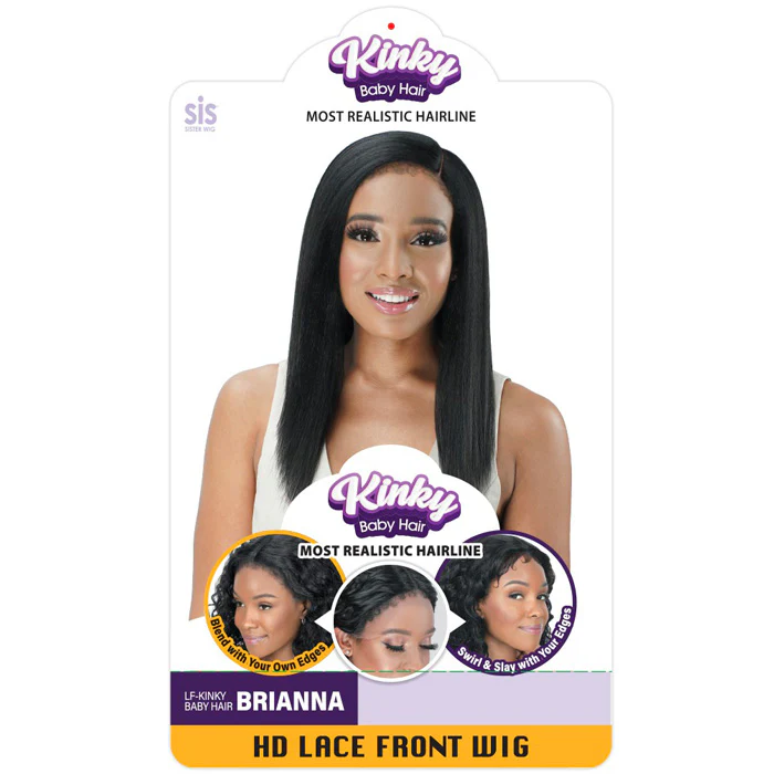 Zury Sis Kinky Baby Hair HD Lace Front Wig - BRIANNA - Image 3