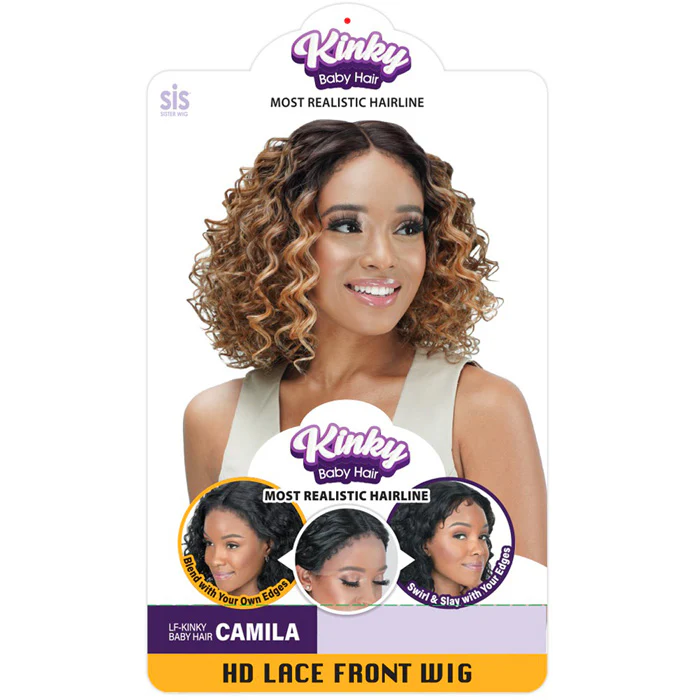 Zury Sis Kinky Baby Hair HD Lace Front Wig - CAMILA - Image 3
