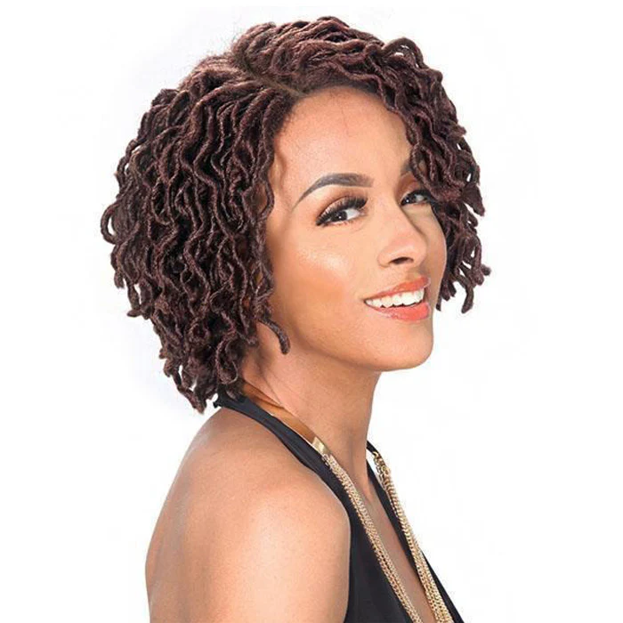 Zury Sis Pre-Tweezed Lace Part Wig Wavy Faux Loc - WELLA - Image 2