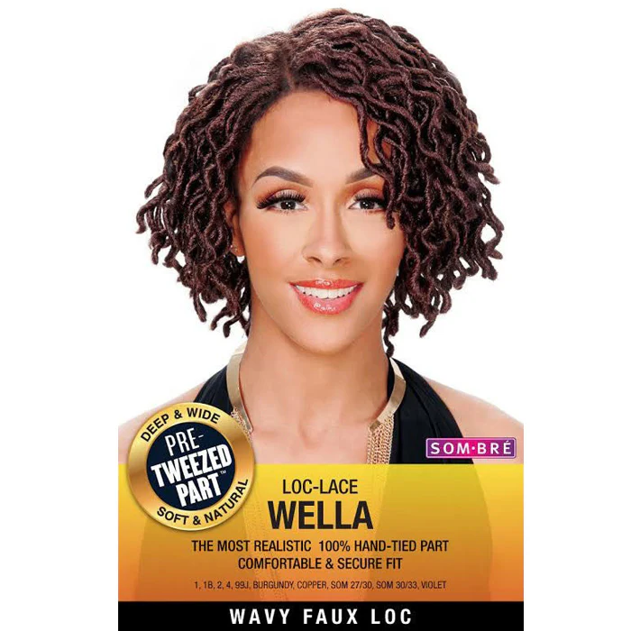 Zury Sis Pre-Tweezed Lace Part Wig Wavy Faux Loc - WELLA - Image 3