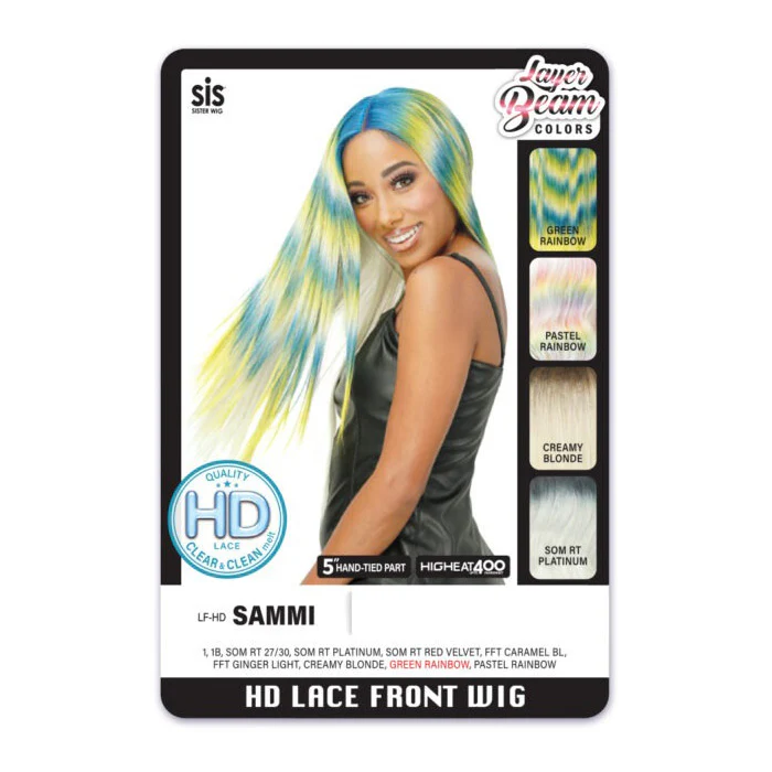 Zury Sis Layer Beam Colors 5" HD Lace Front Wig - LF-HD SAMMI - Image 3