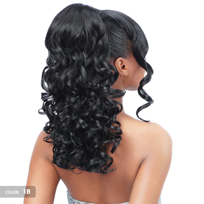 Zury Sis Miss Bang Lace Part Drawstring Ponytail - LEXI - Image 2