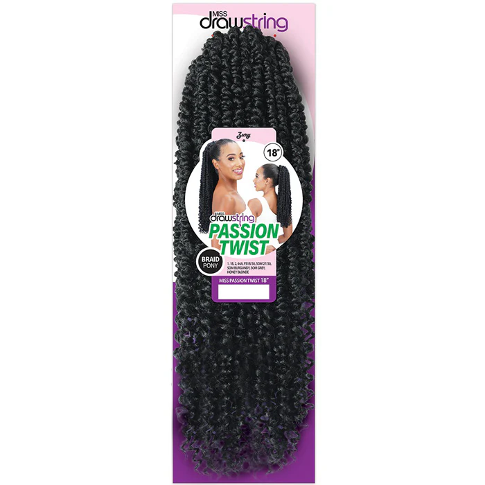 Zury Sis Miss Drawstring Drawstring Braid Ponytail - MISS PASSION TWIST 18" - Image 4