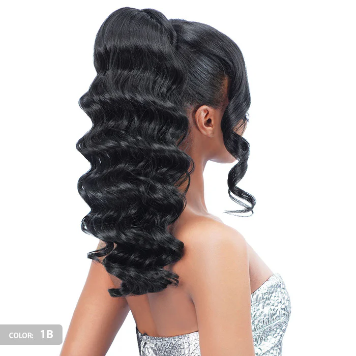 Zury Sis Miss Drawstring Miss Bang Lace Part Drawstring Ponytail - SOFIA - Image 2