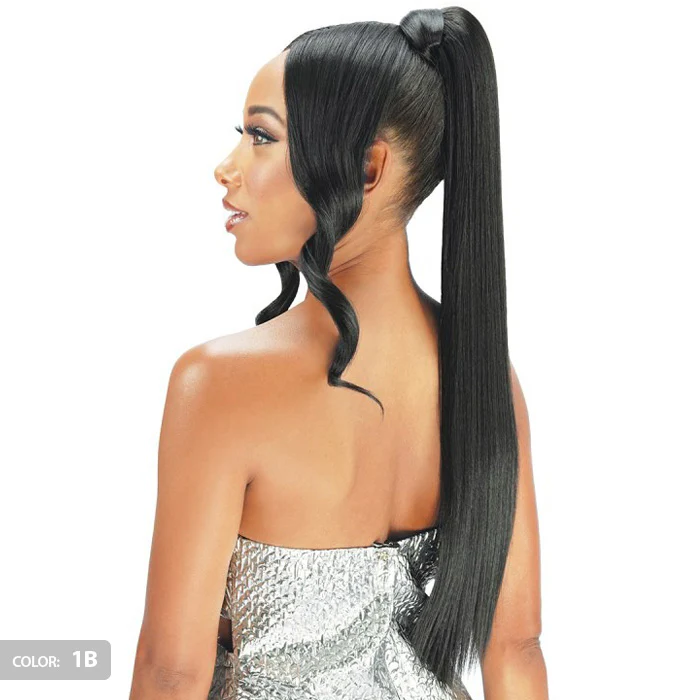 Zury Sis Miss Drawstring Split Bang Lace Part Drawstring Ponytail - DOLL - Image 2