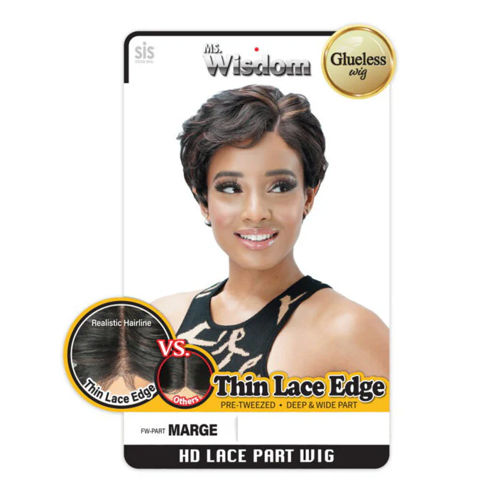 Zury Sis Ms. Wisdom Glueless HD Lace Part Wig - MARGE - Image 3