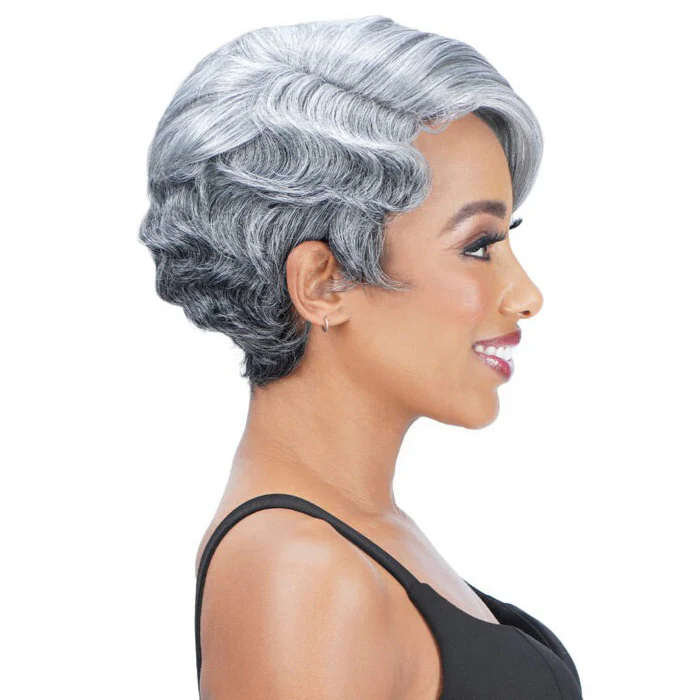 Zury Sis Ms.Wisdom Salt and Pepper Lace Part Wig - WISDOM 301 - Image 4