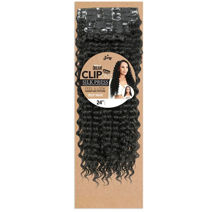Zury Sis Natural Dream Clip On 7 Silk Press Weaves - DEEP WAVE 24" - Image 2