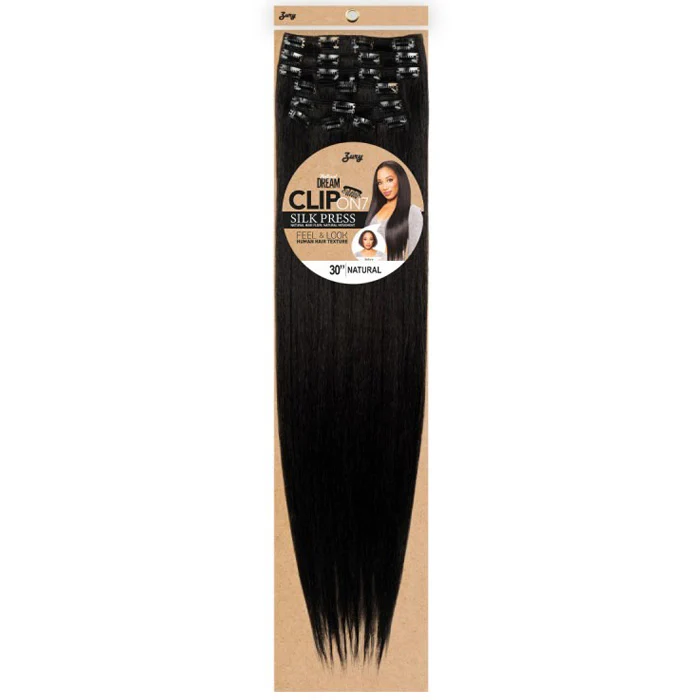 Zury Sis Natural Dream Clip On 7 Silk Press Weaves - NATURAL YAKY (18"/24"/30") - Image 3