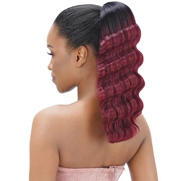 Zury Sis Natural Dream Miss Drawstring Silk Press Ponytail - MISS CRIMP 14" - Image 2