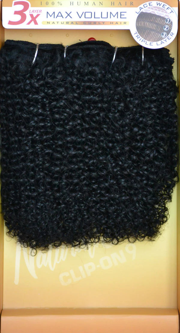 Zury Sis Naturali Star 100% Human Hair Clip On Weave 3C CURLY 9 Pcs - Image 2