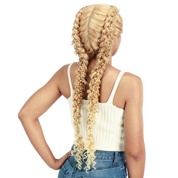 Zury Sis Swiss Braided Hand-Tied Vertical Part Lace Wig - FRENCH BUTTERFLY - Image 3
