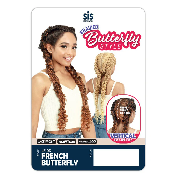 Zury Sis Swiss Braided Hand-Tied Vertical Part Lace Wig - FRENCH BUTTERFLY - Image 5