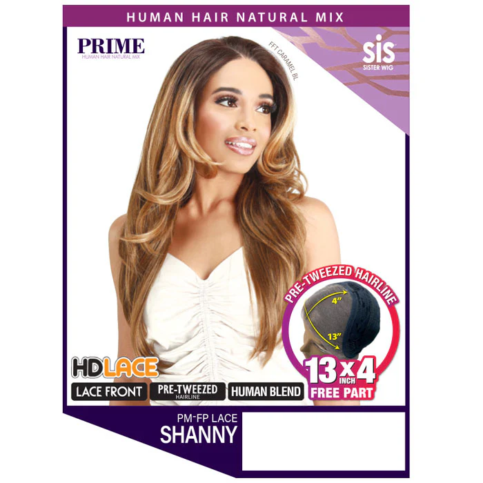 Zury Sis Prime Human Hair Blend 13x4 HD Lace Front Wig - PM-FP LACE SHANNY - Image 3