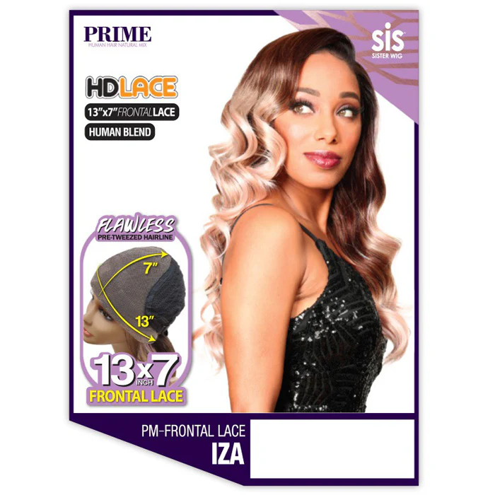 Zury Sis Prime Human Hair Blend 13x7 HD Frontal Lace Wig - PM - IZA - Image 3