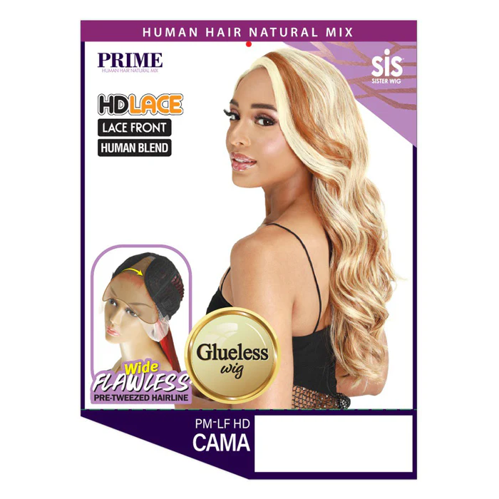 Zury Sis Prime Human Hair Blend HD Lace Front Wig - CAMA - Image 3