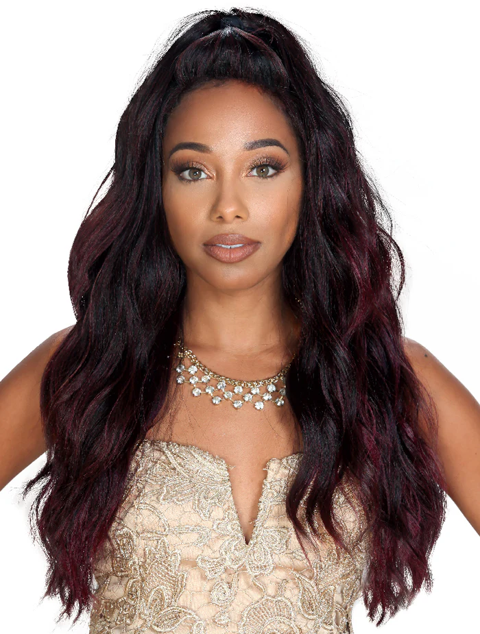 Zury Sis Prime Human Hair Natural Mix Hand-Tied Lace 13"x4" Ear To Ear Free Parting Lace Front Wig PM-LFP LACE BRADY - Image 3