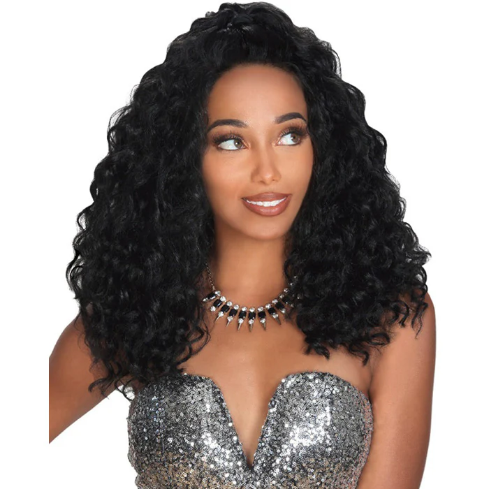 Zury Sis Prime Human Hair Natural Mix Hand-Tied Lace 13"x4" Ear To Ear Free Parting Lace Front Wig PM-LFP LACE WILLA - Image 3