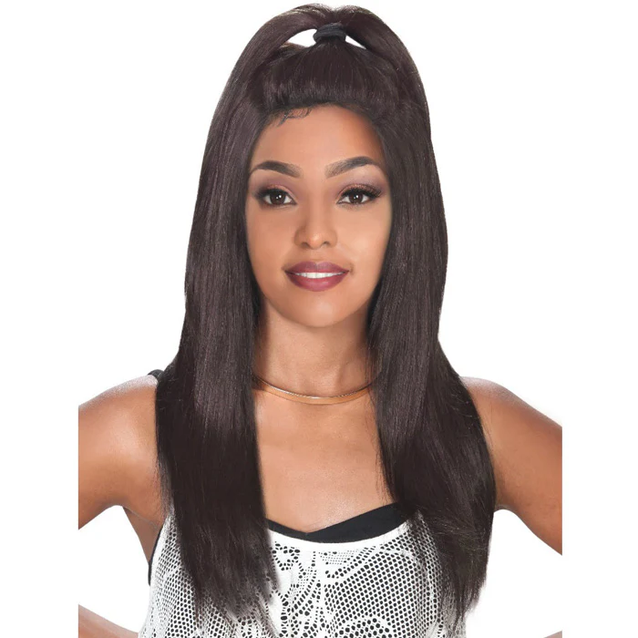 Zury Sis Prime Human Hair Natural Mix Hand-Tied Lace 13"x4" Ear To Ear Free Parting Wig PM-LFP LACE BIZ - Image 3