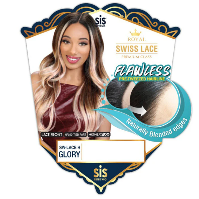 Zury Sis Royal Pre-Tweezed Hairline Swiss Lace Front Wig - SW-LACE H GLORY - Image 3