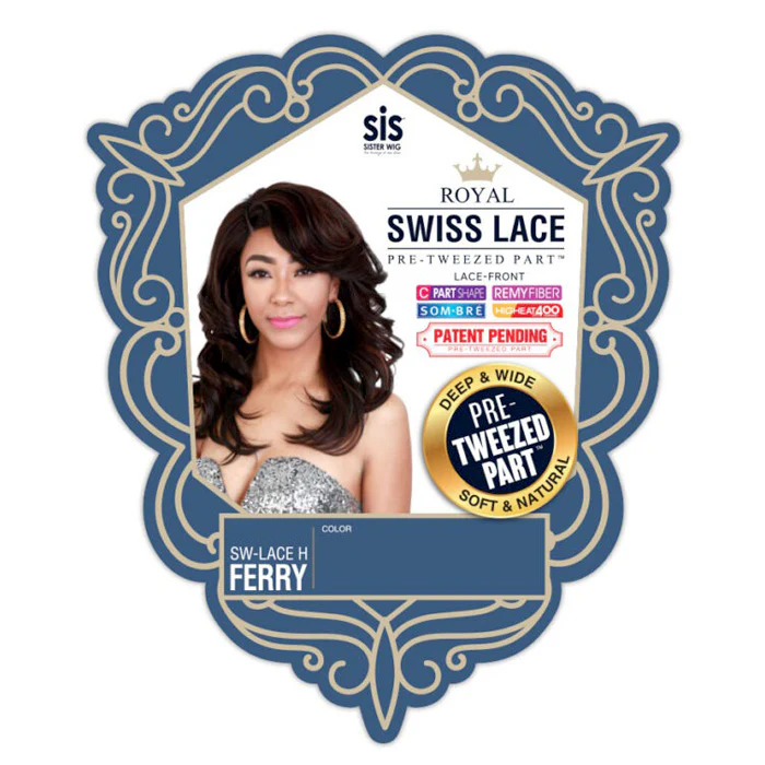 Zury Sis Royal Pre-Tweezed Part Swiss Synthetic Lace Front Wig - SW-LACE H FERRY - Image 3