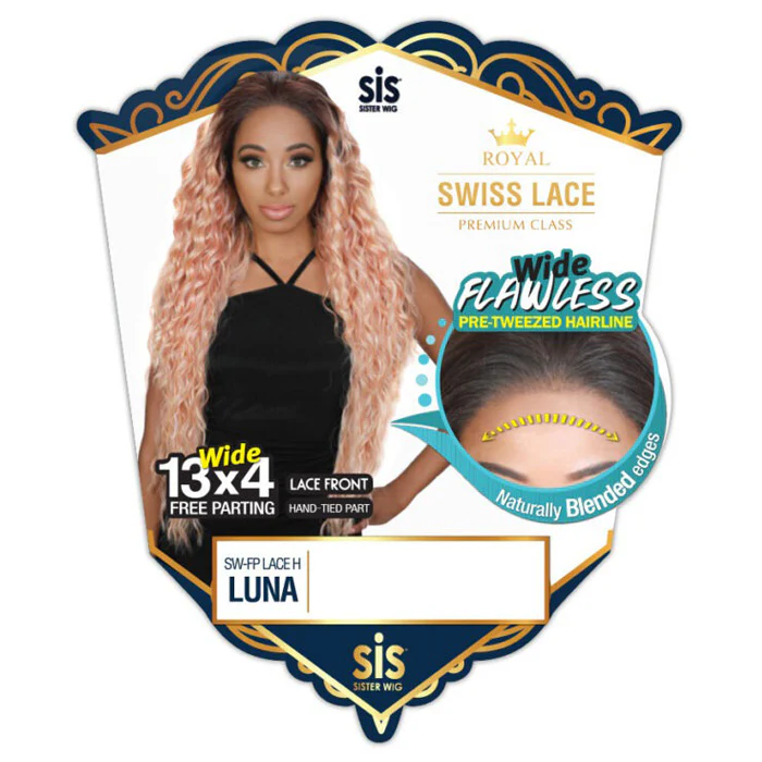 Zury Sis Royal Swiss Wide 13x4 Free Part Lace Front Wig - SW FP LACE H LUNA - Image 3