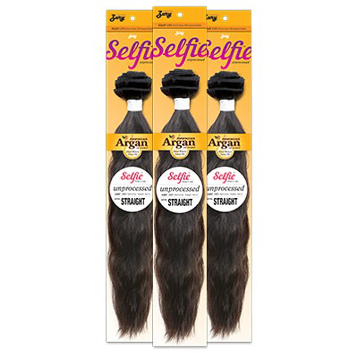 Zury Sis Selfie 100% Brazilian Unprocessed Remy Hair Weave - NATURAL STRAIGHT 10-24" - Image 5