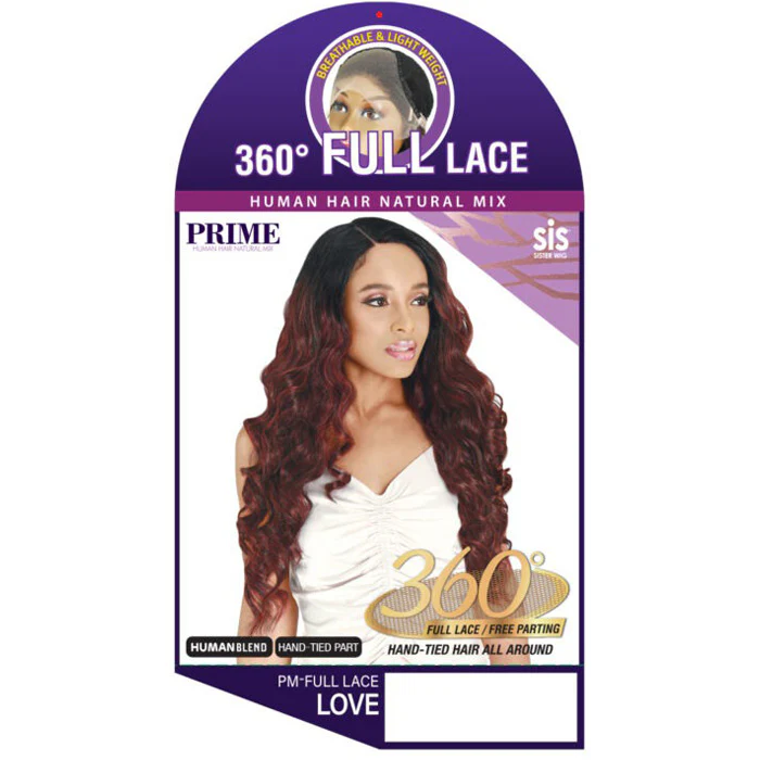 Zury Sis Sister Wig Human Hair Blend 360 Full Lace Wig - LOVE - Image 4
