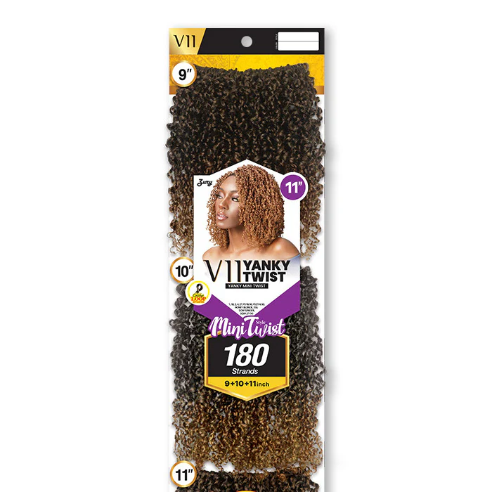 Zury Sis V11 Mini Twist Crochet Loop Braids - YANKY TWIST 9"/10"/11" - Image 3