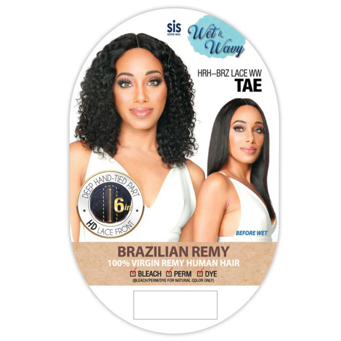 Zury Sis Wet & Wavy Brazilian Remy Human Hair HD Lace Front Wig - HRH-BRZ LACE WW TAE - Image 3