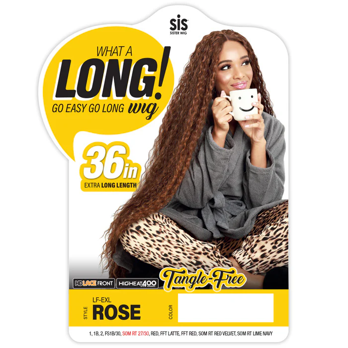Zury Sis What A Long HD Lace Front Wig - ROSE - Image 3